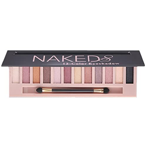 12-Color Nude Eyeshadow Palette - Natural Nude Matte and...