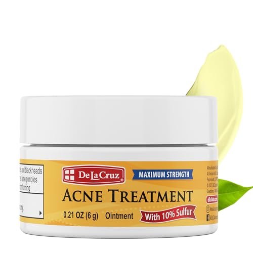 De La Cruz 10% Sulfur Ointment Travel Size Acne Treatment