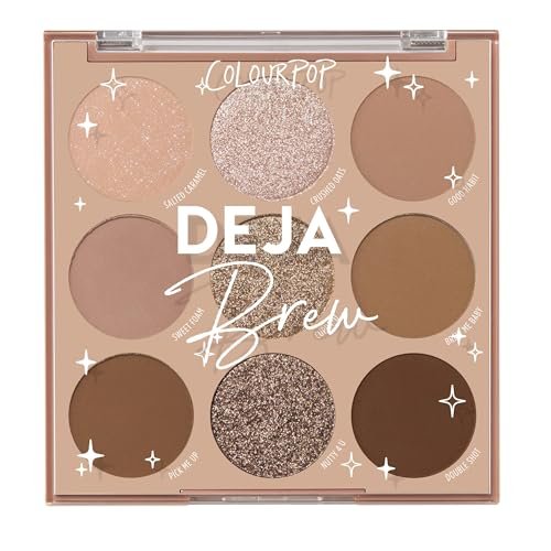 ColourPop Deja Brew Eyeshadow Palette - Cool-Toned Nude Eye...