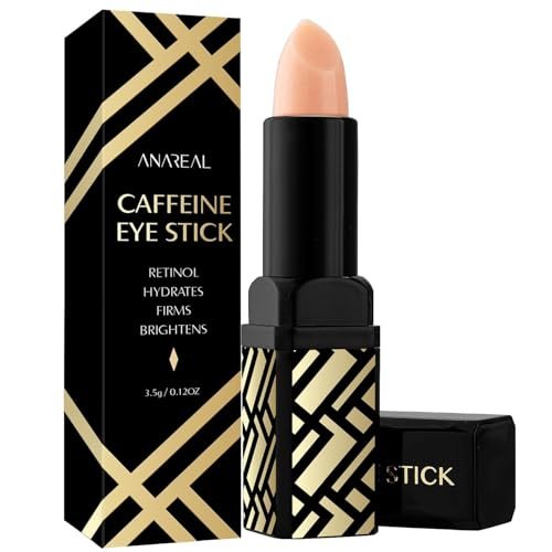 ANAREAL Caffeine Under Eye Balm Stick (1 Pack) for Puffiness