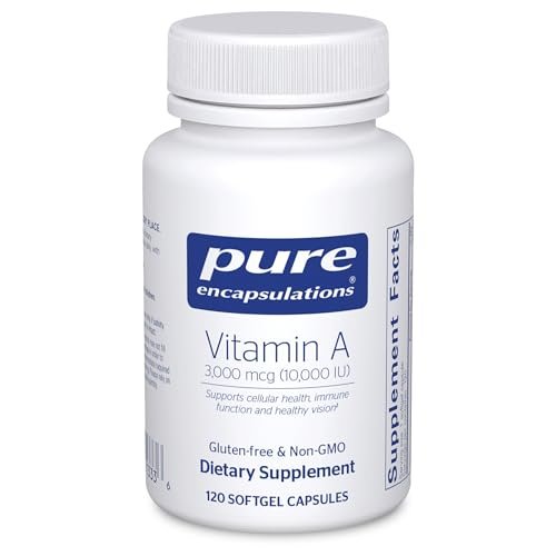 Pure Encapsulations Vitamin A - 3,000 mcg 120 Softgel...