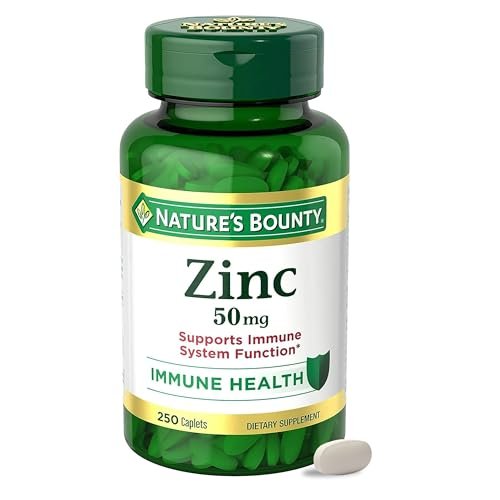 Nature’s Bounty Zinc 50mg, Immune Support & Antioxidant...