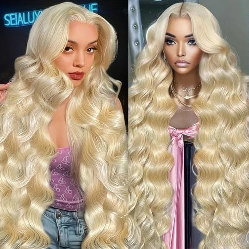 JINNOO 30 Inch 613 13x6 Lace Front Human Hair Wig