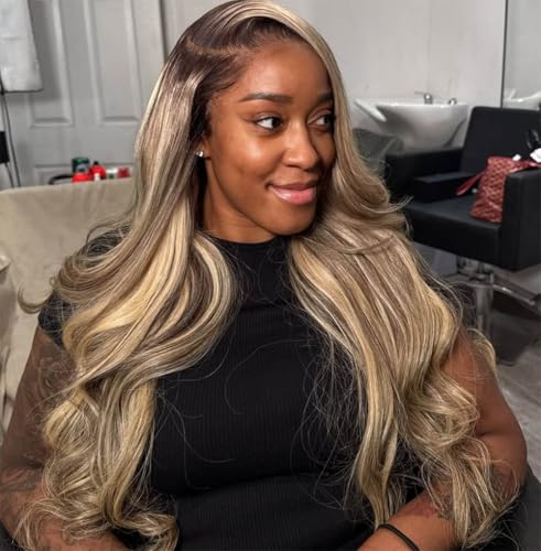 Rina 13x6 Ombre Milk Tea Ash Blonde Human Hair Wig