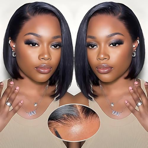 Wear and Go Glueless Bob Wig Human Hair 10 Inch
