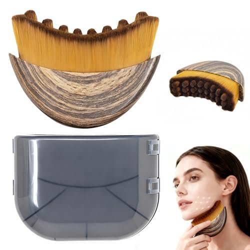 Lymphatic Contour Face Brush, Manual Lymphatic Drainage...