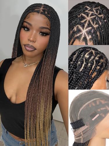HANNE Full Lace Braided Wigs for Black Women Knotless Braids