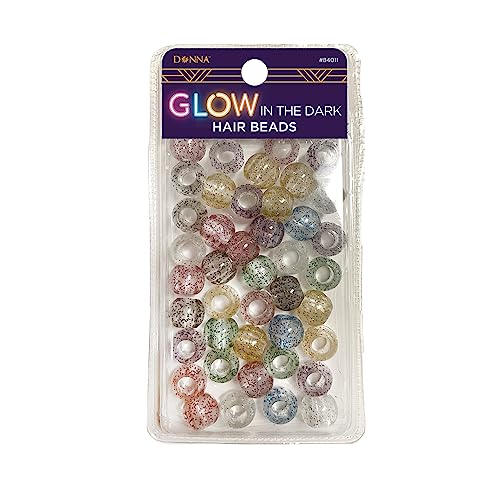 Donna Glow in The Dark Hair Beads for Kids Braids
