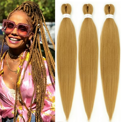 27 Honey Blonde Braiding Hair Pre stretched 30 Inch Packs