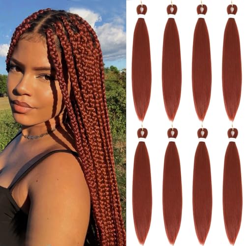 Color 350 Braiding Hair 20 Inch 8 Packs Pre Stretched