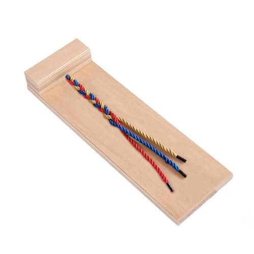 Ipetboom Kids Hair Braiding Tool Wooden Braid Practice Board