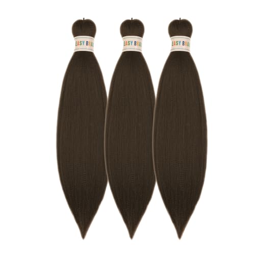 Brown Braiding Hair Pre Stretched 16Inch 4# Synthetic...