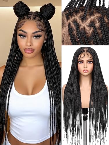 HANNE Real Full Lace Braided Wigs for Knotless Box Braids
