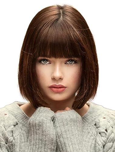 Bopocoko Brown Wigs for Women Velma Costume Short Bob...