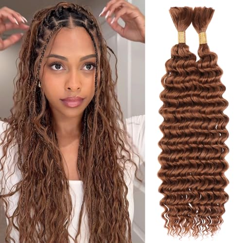 Leeven Braiding Hair for Boho Braids 18 Inch Deep Wave