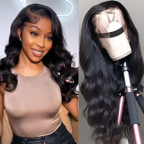 SENSAIRUITE Body Wave Lace Front Wigs Human Hair 13x4