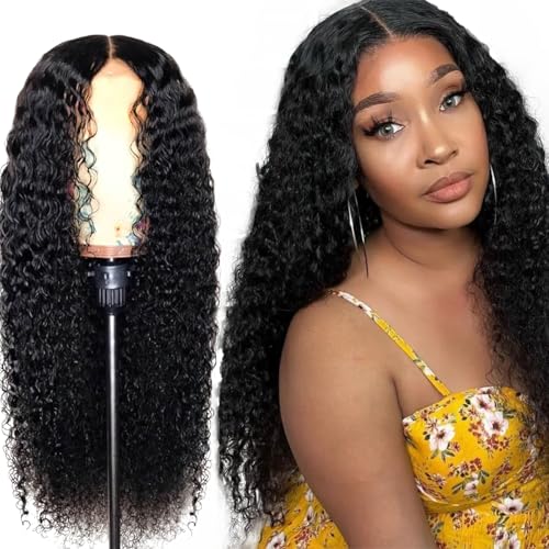 26 Inch Human Hair Lace Front Wig Brazilian Deep Wave