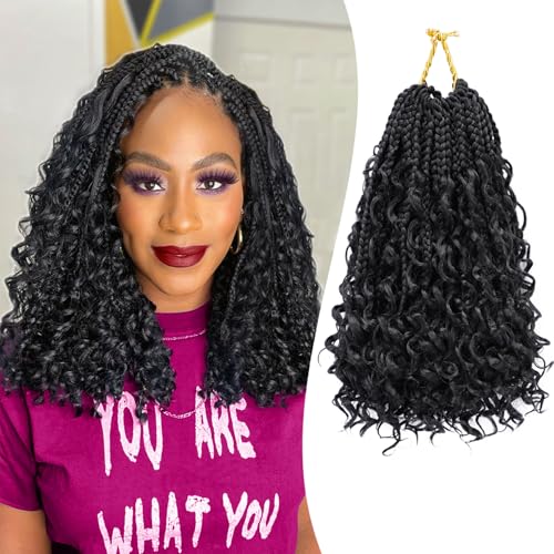 Eerya Goddess Box Braids Crochet Hair 10 Inch 8 Packs