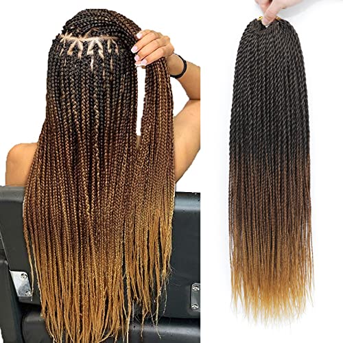NAYOO Small Crochet Hair Senegalese Twist 18 Inch 8 Packs