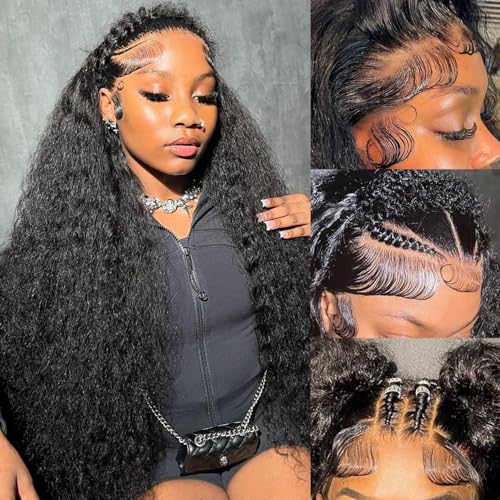 Simeider 30 Inch Deep Wave Lace Front Human Hair Wig