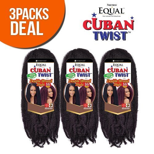 Freetress Equal Synthetic Hair Braids Double Strand Cuban...