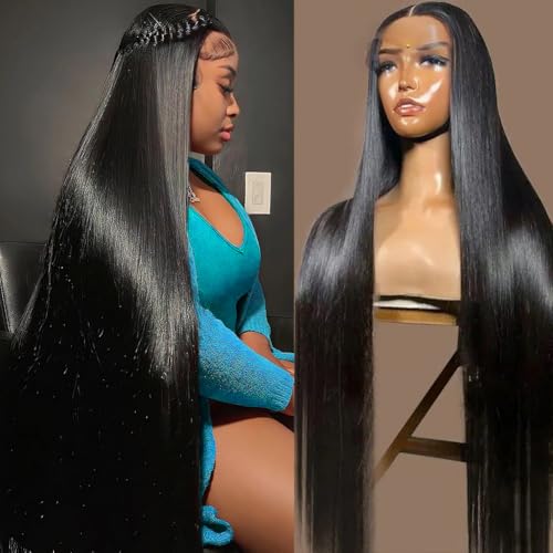 OWNROSE 30 Inch 13x6 Lace Front Wigs Straight Human Hair