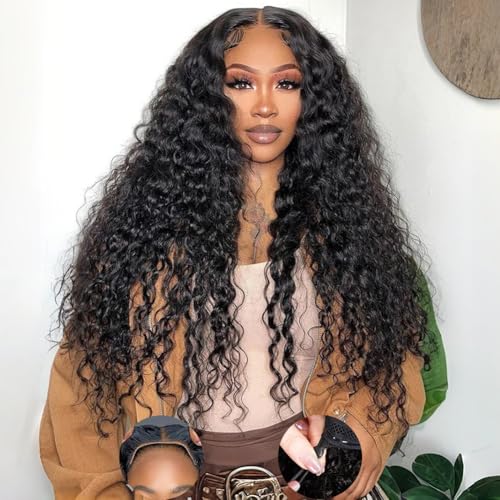 Wear and Go Glueless Wigs Human Hair 7x5 Deep Wave