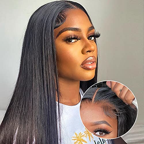 FACMOOD 6x4 HD Lace Wear and Go Human Hair Wig