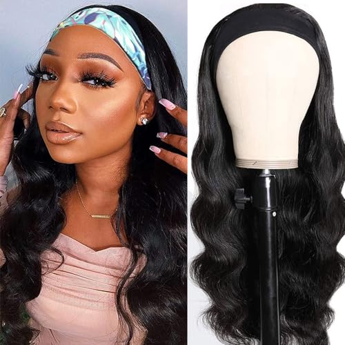 higher Headband Wig Human Hair Body Wave 16 Inch Glueless