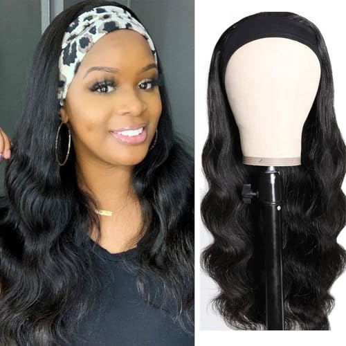 Prisyfab Body Wave Headband Wig Headband Wigs Human Hair...
