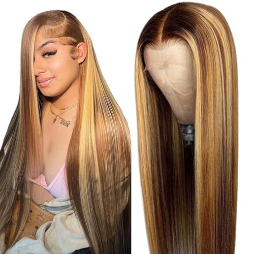 Cypha Ombre Lace Front Wig Human Hair 28inch Straight...