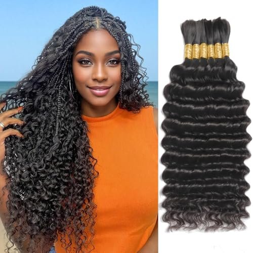 Boho Hair for Braiding 150g 6 Bundles/Pack Curly Human Hair