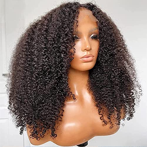 Skouty 24 Inch Kinkycurly Wig Human Hair 13x4 Lace Front
