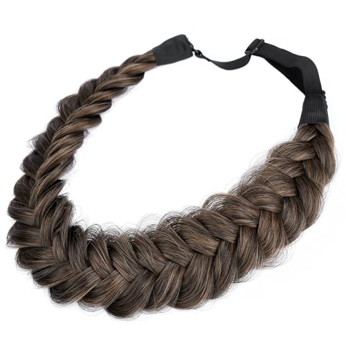 DIGUAN Messy Wide 2 Strands Synthetic Hair Braided Headband