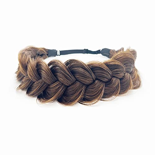 TOECWEGR Synthetic Hair Braided Headband Classic Wide...