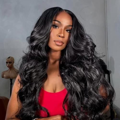Rsshnlo Body Wave Half Wig Human Hair Glueless 18 Inch