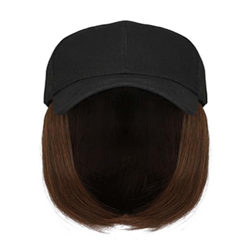 WUODHT Wbaseball Cap Wigs for Black Women Human Hair Bob