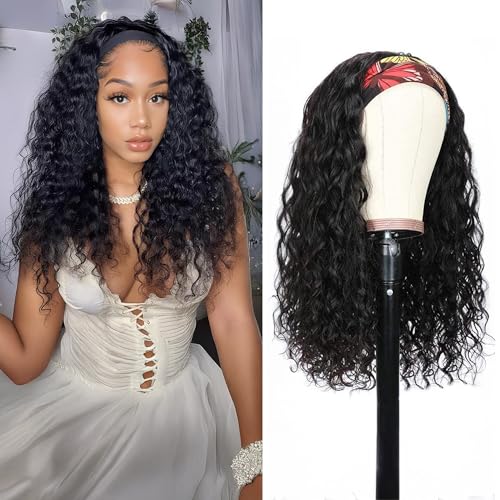 Rusiwave Headband Wig Human Hair For Black Women Wet Wavy