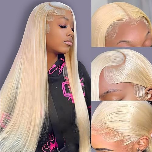 LETMIEO 30 Inch 613 Lace Front Wig Human Hair HD