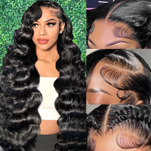 Smabuity 13x6 Body Wave Lace Front Wigs Human Hair