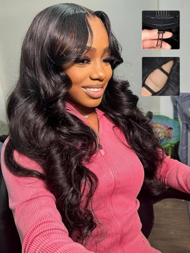 BYYASAA V Part Wig Human Hair Body Wave Glueless
