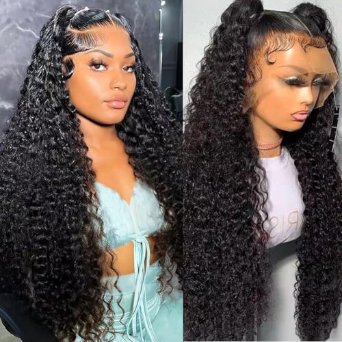 Keseyo 30 Inch Water Wave 13x6 HD Human Hair Wig