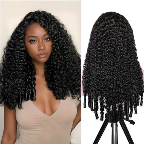 Half Wig Human Hair Burmese Curl Wig 20 Inch Glueless