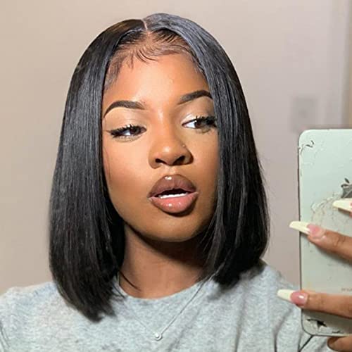 ISEE Hair Glueless Wear and Go Wigs Short Straight Bob