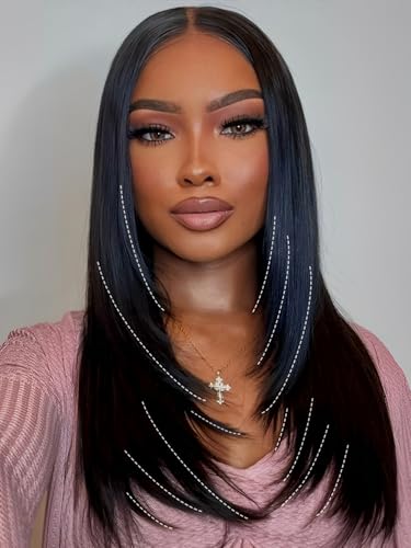 ISEE Hair Straight Glueless Wigs Human Hair HD Lace 7x5