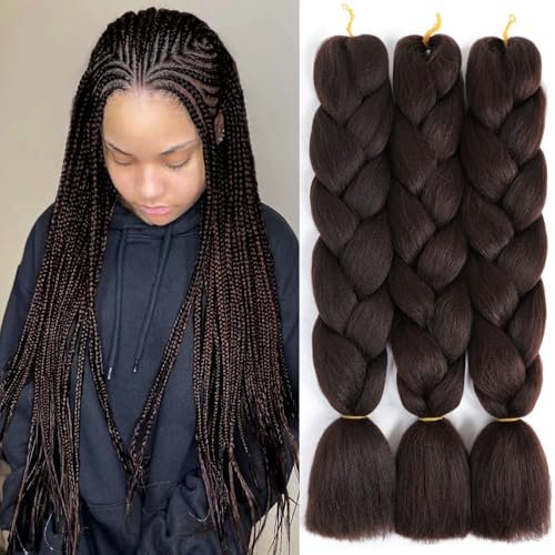 SuCoo Jumbo Braiding Hair Extensions High Temperature Fiber...