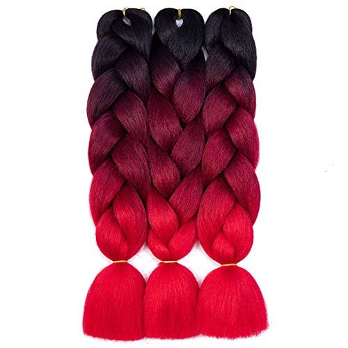 RN BEAUTY Ombre Braiding Hair Synthetic Jumbo Braids 24 inch