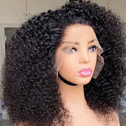 Skouty Bob Wig Human Hair Kinky Curly 13x4 Lace Front