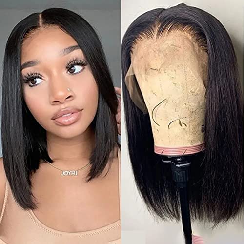 Bob Wig Human Hair 13X4 Lace Front Straight 10 Inch