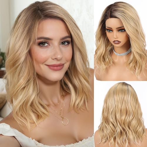 HAIRCUBE Synthetic T Lace Front Wig,Side-Parted Glueless...